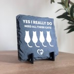 Funny Cat Sign Slate Plaque Gift For Cat Owners Cat Gifts