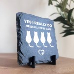 Funny Cat Sign Slate Plaque Gift For Cat Owners Cat Gifts
