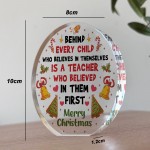 Thank You Gift For Christmas For Teacher Acrylic Standing Plaque