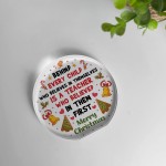 Thank You Gift For Christmas For Teacher Acrylic Standing Plaque