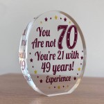 Funny 70th Birthday Gift For Men Women Joke Birthday Gift