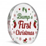 Bumps First Christmas Acrylic Mum and Dad To Be Mummy Daddy