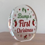 Bumps First Christmas Acrylic Mum and Dad To Be Mummy Daddy
