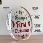 Bumps First Christmas Acrylic Mum and Dad To Be Mummy Daddy