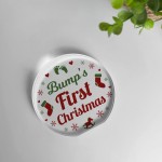 Bumps First Christmas Acrylic Mum and Dad To Be Mummy Daddy