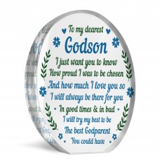 Godson Gifts From Godparents Godson Acrylic Plaque Gifts