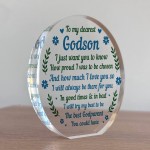 Godson Gifts From Godparents Godson Acrylic Plaque Gifts