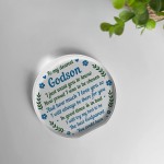 Godson Gifts From Godparents Godson Acrylic Plaque Gifts