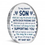 Son Gift From Mum and Dad Son Plaque Gift For Christmas Birthday