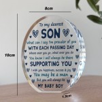 Son Gift From Mum and Dad Son Plaque Gift For Christmas Birthday
