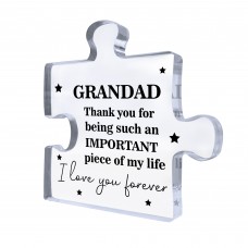 Grandad Puzzle Acrylic Plaque Gifts for Grandad Christmas