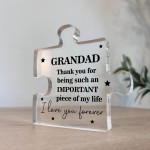 Grandad Puzzle Acrylic Plaque Gifts for Grandad Christmas