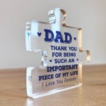 Thank You Gift For Dad Birthday Christmas Important Piece