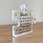 Gifts For Mum Acrylic Puzzle Piece Best Mum Gifts from Daughter 
