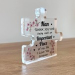 Nan Gifts Acrylic Puzzle Piece Best Nan Gifts from Grandson Gift