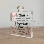 Nan Gifts Acrylic Puzzle Piece Best Nan Gifts from Grandson Gift