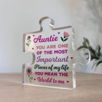 Auntie Gifts Important Pieces Of My Life Thank You Gift For Her