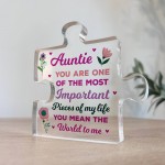 Auntie Gifts Important Pieces Of My Life Thank You Gift For Her