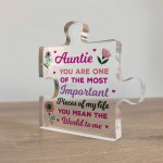 Auntie Gifts Important Pieces Of My Life Thank You Gift For Her