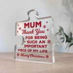 Gifts For Mum Thank You Important Piece Of My Life Mum Gift