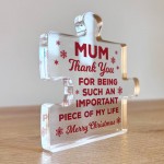 Gifts For Mum Thank You Important Piece Of My Life Mum Gift