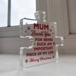 Gifts For Mum Thank You Important Piece Of My Life Mum Gift