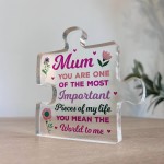 Mum Gifts Important Pieces Of My Life Thank You Gift For Mum
