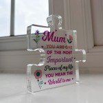 Mum Gifts Important Pieces Of My Life Thank You Gift For Mum