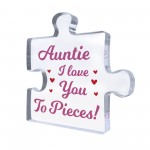 Gift For Auntie I Love You To Pieces Gift From Niece Nephew