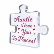 Gift For Auntie I Love You To Pieces Gift From Niece Nephew