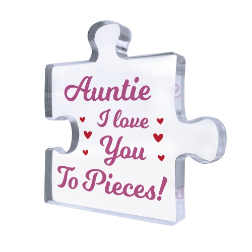 Gift For Auntie I Love You To Pieces Gift From Niece Nephew