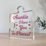 Gift For Auntie I Love You To Pieces Gift From Niece Nephew