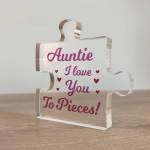 Gift For Auntie I Love You To Pieces Gift From Niece Nephew