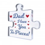 Gift For Dad I Love You To Pieces Gift From Daughter Son