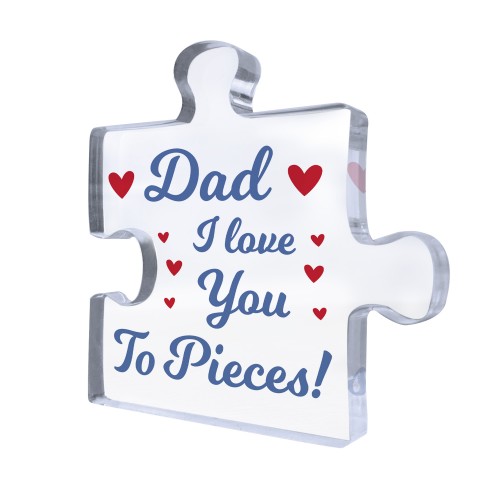 Gift For Dad I Love You To Pieces Gift From Daughter Son