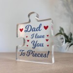Gift For Dad I Love You To Pieces Gift From Daughter Son