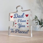 Gift For Dad I Love You To Pieces Gift From Daughter Son