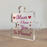 Gift For Mum I Love You To Pieces Gift From Daughter Son