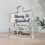 Gifts For Nanny And Grandad We Love You To Pieces