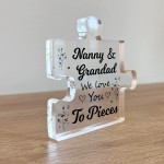 Gifts For Nanny And Grandad We Love You To Pieces