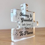 Gifts For Nanny And Grandad We Love You To Pieces