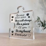 Piece Of You In My Heart Memorial Gift For Dog Cat Personalised