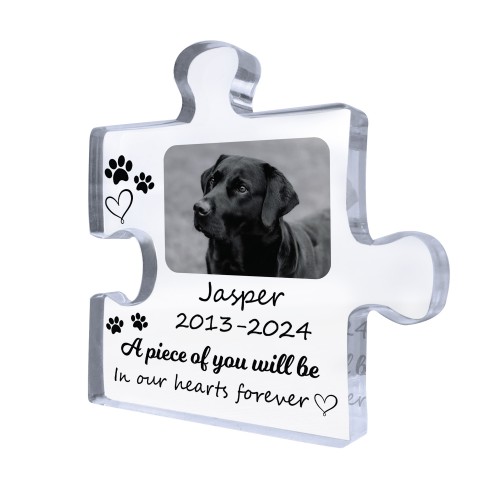 Piece Of You In Our Hearts Memorial Gift For Pet Dog Cat 