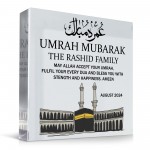 Umrah Mubarak Acrylic Plaque Umrah Mubarak Gift Floral Kaab