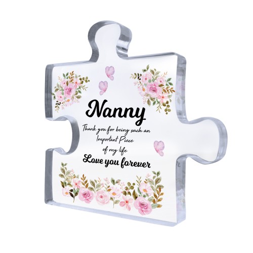 Nanny Gifts Important Piece Of My Life Thank You Gift For Nanny