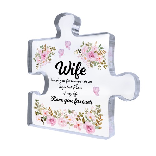 Wife Gifts Important Piece Of My Life Thank You Gift For Wife