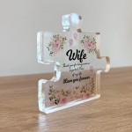 Wife Gifts Important Piece Of My Life Thank You Gift For Wife