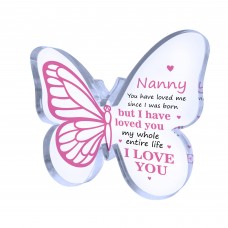Nanny Gifts, Gifts for Nanny Christmas, Acrylic Butterfly Plaque