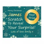 Personalised Christmas Scratch Reveal Card For Son Brother Men