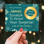 Personalised Christmas Scratch Reveal Card For Son Brother Men